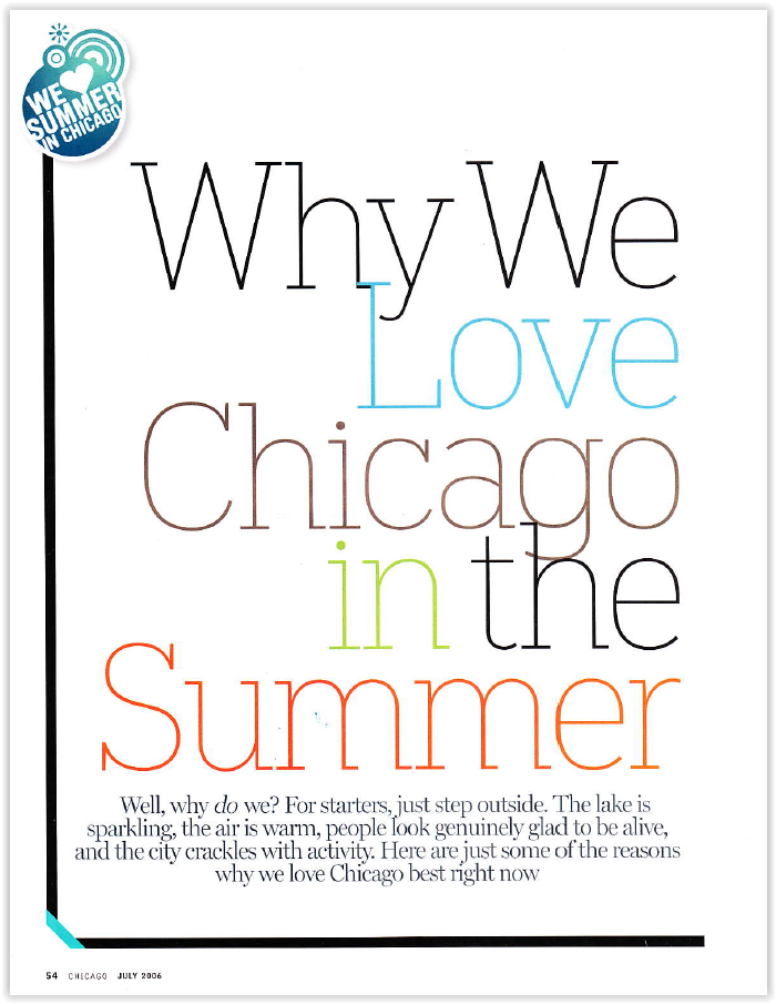 Why We Love Chicago in the Summer